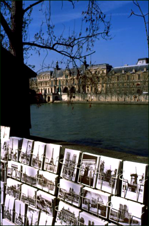 Bouquiniste along the Seine, Paris, France